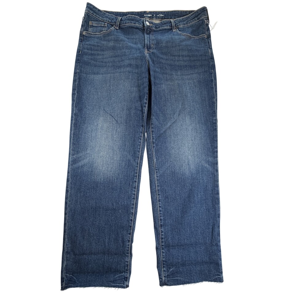 Old Navy Jeans Womens 18 Blue Low Rise O.G. Loose Relaxed Stretch 40x31